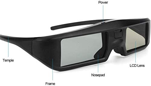 2איקס סינטרון סט07-בי-טי 3ד משקפי תריס פעילים נטענים לטלוויזיה 3ד, 3ד משקפיים לסוני, פנסוניק, אפסון 3ד מקרן, סמסונג 3ד טלוויזיה, תואם