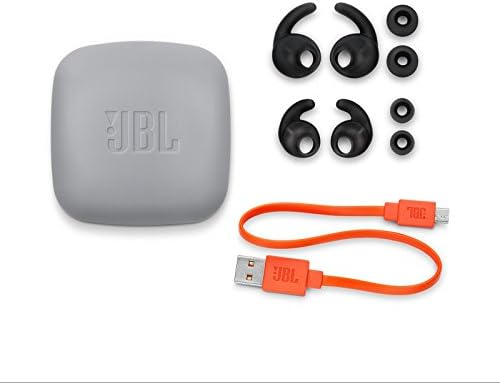 JBL משקף קווי מתאר 2 אוזניות אלחוטיות בספורט אוזניות עם שלוש כפתורים מרחוק ומיקרופון-לבן