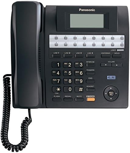 Panasonic KX-TS4100B מערכת טלפון משולבת 4 קו להרחבה עד 16 תחנות עם רמקול
