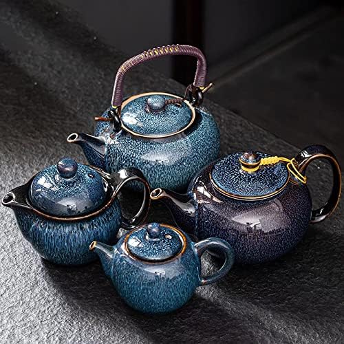 סיר תה סיני מעודן זיגוג כוכבי זישה קומקום קרמיקה קומקום קיבולת גדולה סיר יחיד קרמיקה קונג פו תה תה יצרנית תה יצרנית תה