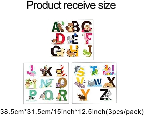 ראשית מדבקות קיר חינוכי, אלפבית של ABC ABC מדבקות קיר מדבקות לתינוקות למדבקות לחדר משחקים, קישוט בכיתה