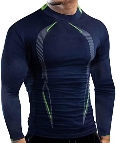 XXBR 2022 חולצות טריקו דחיסה חדשות לגברים, שרוול ארוך מהיר יבש יבש גמישות גבוהה שרירים ספורט ספורט טי צמרת אימון חולצת טניס גולף גולף