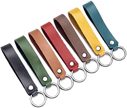 7 חתיכות עור מפתח שרשרת עם חגורה לולאה קליפ עבור מפתחות-רכב מחזיק מפתחות-שרוך עבור מפתחות-כונן הבזק שרוך-מחזיק מפתחות מחזיק מפתחות-מתנה