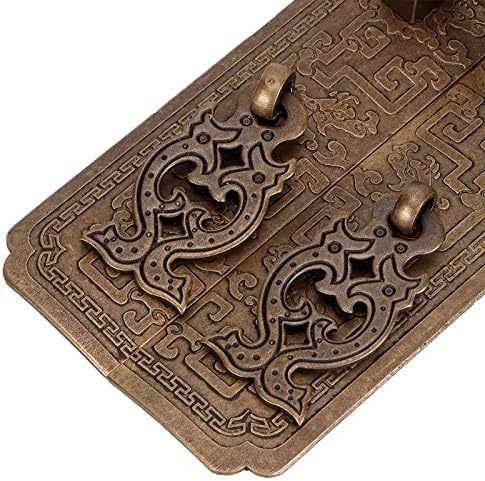 ידית דלת PDGJG סט סגנון סיני בסגנון סיני ארון נחושת עתיק נושך דלת ידית ארון בגדים אביזר