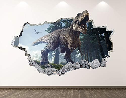 מדבקות דינוזאור של ווסט הר דינוזאור מדבקות אמנות 3D 3D מנופח פוסטר מדבקת פוסטר פוסטר לילדים חדר ציור קיר מתנה בהתאמה אישית BL176