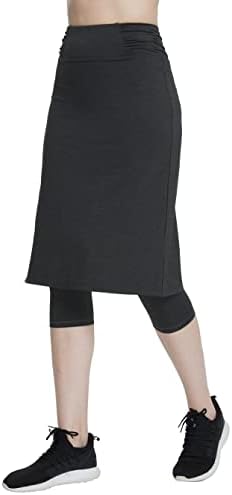 חצאיות צנועות רזות עם חותלות קפרי עם חצאית מחוברת לנשים גולף חותלות חצאיות חצאיות פעילות עם חותלות