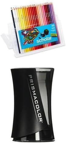 עפרונות צבעוניים של Prismacolor, 48 חבילה עם מחדד עפרון