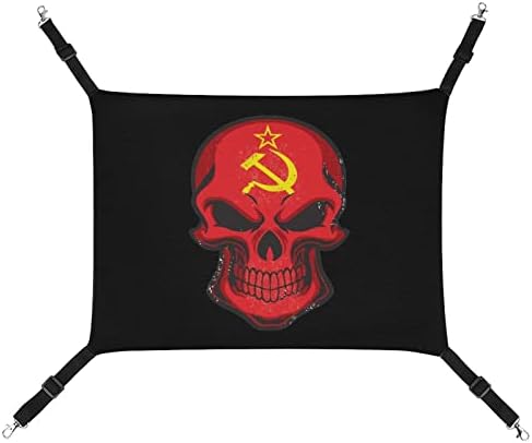 דגל סובייטי גולגולת גולגולת חיות מחמד ערסל מתכווננת מיטה מתכווננת לבעלי חיים קטנים כלבים חתולים אוגר