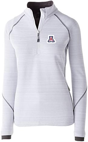 Ouray Sports בגדי ספורט NCAA אריזונה ווילד -קאטס של נשים סוטות סוודר, לבן, גדול