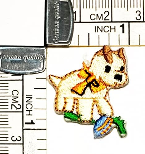 קליינפלוס 3 יחידות. מיני גור תיקון מלאכות אמנויות תפירת תיקון חמוד כלב קריקטורה רקום ברזל על לתפור על תיקוני תג עבור עשה זאת בעצמך ג '