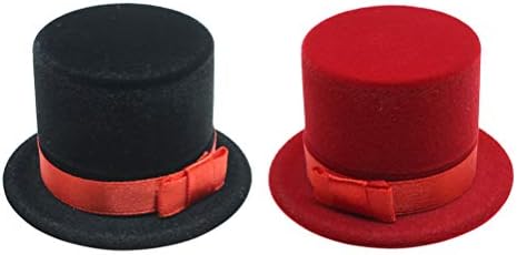 2 יחידות חג המולד כובע טבעת קופסא מתנה יצירתית אריזה תיבת חג המולד תכשיטי תיבת קישוטי חג המולד