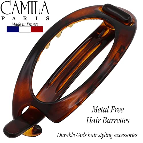 קמילה פריז קליפס סיכת שיער צרפתי 2316, מחזיק קוקו גמיש ללא חלקי מתכת, אטבי שיער אחיזה חזקים לנשים, ללא החלקה ועיצוב עמיד אביזרי שיער לבנות,