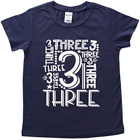 שלושה בני בנות 3 יום הולדת חולצה מתנה לפעוטות ילדים מסיבת חולצה