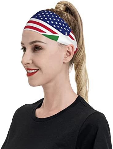 ארהב נגד איטליה לאומי דגל ספורט סרטי ראש לחות הפתילה חוף סרטי ראש אישה של גברים גומייה לשיער אישה של עבור ריצה רכיבה על אופניים תרגיל