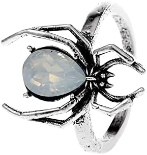 2023 חדש שחור טבעת יוניסקס רטרו אופנה מתכת ישן גיאומטרי פתוח מדד אצבע טבעת ליל כל הקדושים 3 אצבע טבעות לנשים