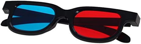 משקפיים עמיד 3 משקפיים 3 משקפיים צפייה 3 משקפיים משחק סרט אדום כחול 3 משקפיים מסגרת פלסטיק משקפיים עדשה שרף שחור עבור 3 ד טלוויזיה סרטים