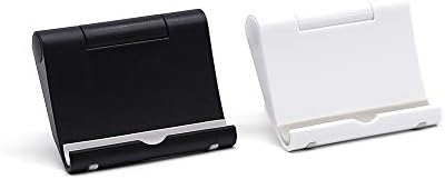 עמדת טלפון סלולרית מתקפלת עם דו-חבילות למשרד שולחן העבודה מתכוונן מחזיק שולחן עבודה תואם אוניברסלי רב זווית עבור 4.7-12.9 iPhone iPad