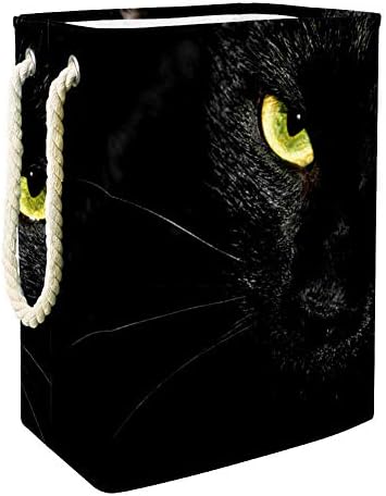 שחור חתול מצמרר דיוקן 300 ד אוקספורד עמיד למים בגדי סל גדול כביסה סל עבור שמיכות בגדי צעצועי בחדר שינה