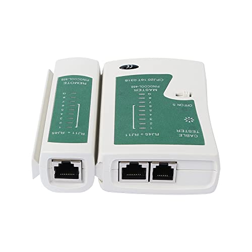 Yacsejao Ethernet בודק רשת תיקון כבלים בודק RJ45 בודק כבלים לרשת לטלפון LAN RJ45/RJ11/RJ12/CAT5/CAT5E/CAT6/CAT6A/CAT7 כלי בדיקת חוט UTP