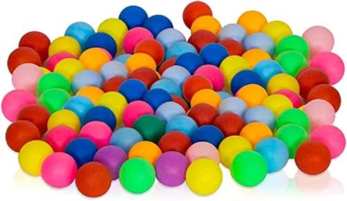 כדורי פינג פינג פינג 50/100 חבילה בצבע כדורי פינג פינג בתפזורת 2.4 גרם, 40 ממ כדורי טניס שולחן בידור לילדים, כדורי פונג, משחקי DIY אמנות