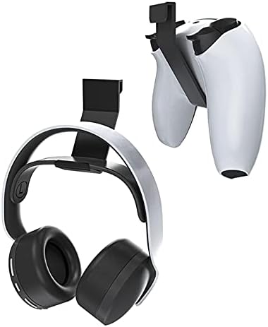 מחזיק אוזניות Xinying עבור אוזניות דופק 3D, 2 ב 1 משחק אחיזה של משחק עבור בקר PS5 DualSense