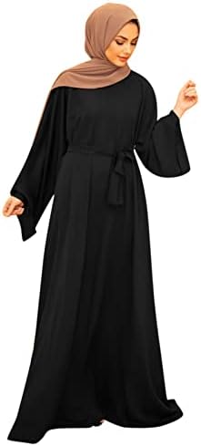 בגדים מוסלמים לנשים שרוול ארוך טוניקה שמלת תפילה שיפון בגדים מוסלמים לגברים 2 חלקים סט שטיח תפילה סט איסלאמי