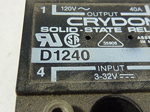 Crydom D1240 SSR, הר לוח, 140VAC, 32VDC, 40A