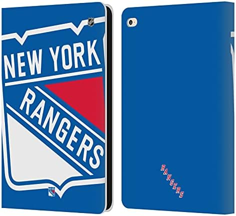 עיצובים של תיק ראש מורשה רשמית NHL הגדולה עם ניו יורק ריינג'רס עור ארנק עור מארז תואם ל- Apple iPad Air 2