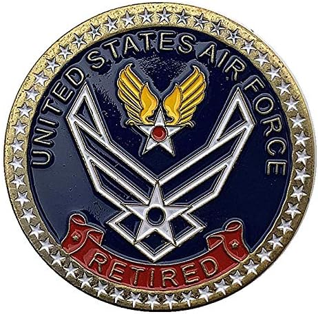 חיל האוויר של ארצות הברית פרש מזכרות ברונזה מצופה מטבע מטבע או אספנות מטבע אתגר חיל האוויר האמריקני מטבע זיכרון