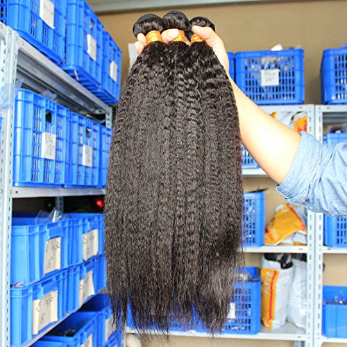 שיער שיער מונגולי אדם שיער לא מעובד הארכת 3 חבילות 10-28 קינקי ישר טבעי צבע יכול להיות צבוע 1620 20