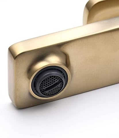 ברז בכיור כלי וניקוז משולב זהב מוברש, ניוארון גבוה של כלי אמבטיה ברז ידית יחיד