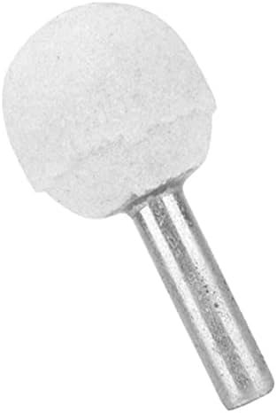 6 יחידות לבן 1/4 ב שוק לבן קורונדום טחינת ראש כדור צורת טחינת גלגל ראש רוטרי כלים הסרת שבבים ליטוש