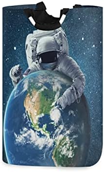 חלל אסטרונאוט סל אדמה סל כביסה מתקפל בגדים גדולים פגיעת אחסון משתלת עם ידית לחדר חדר שינה לחדר ילדים במעונות חדר שינה