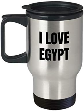 אני אוהב ספל נסיעות מצרים רעיון מתנה מצחיק תה חידוש תה קפה קפה 14oz נירוסטה