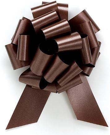 קשתות מיתרי משיכה חום שוקולד - 5.5 אינץ 'ברוחב 20 לולאות סט של 10