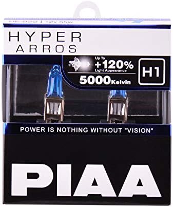 PIAA H1 Hyper Arros Bortion נורות - 5000K, לבן