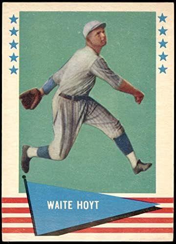 1961 Fleer 44 Waite Hoyt New York Yankees Ex/MT+ Yankees