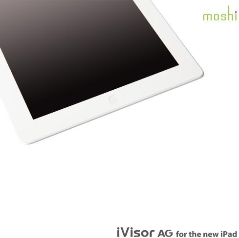 מגן מסך Moshi Ivisor AG אנטי -גלגול / מט עבור ה- iPad / iPad 2 3 - לבן