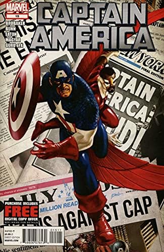 קפטן אמריקה 15 וי-אף; מארוול קומיקס / אד ברובייקר