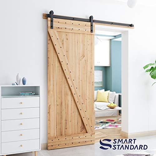 Smartstandard 6ft כבד כבד חזה חזה חומרה חומרת דלת אסם מתאימה 36 לוח דלתות רחב