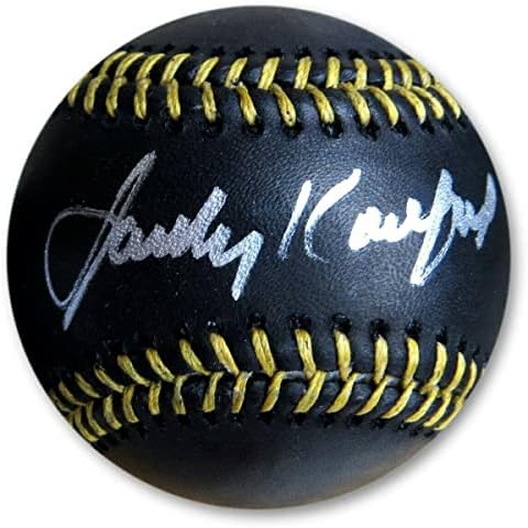 Sandy Koufax חתום על חתימה שחור שחור MLB Dodgers Dodger