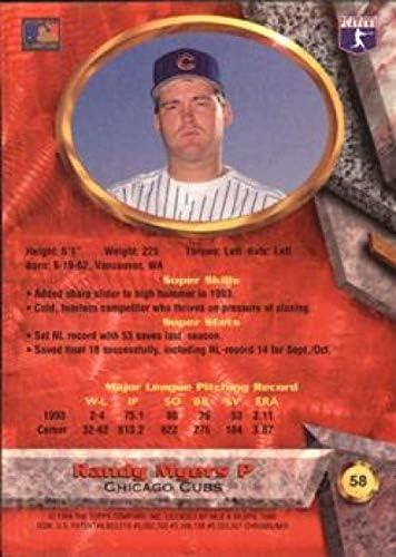 1994 הטוב ביותר של Bowman R58 Randy Myers Chicago Cubs MLB כרטיס בייסבול NM-MT