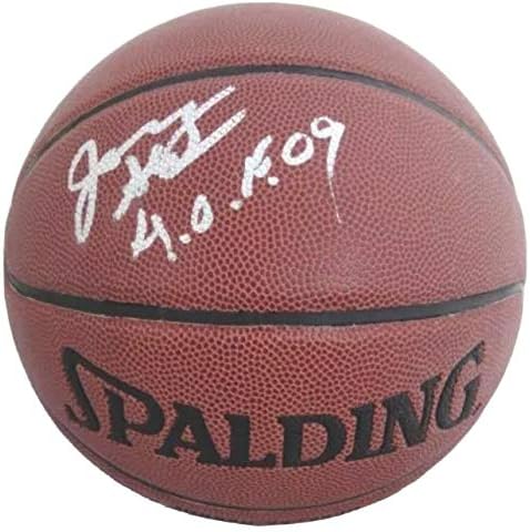 ג'רי סלואן חתם על Spalding Spalding Indoor/Baskball כדורסל JSA - כדורסל חתימה