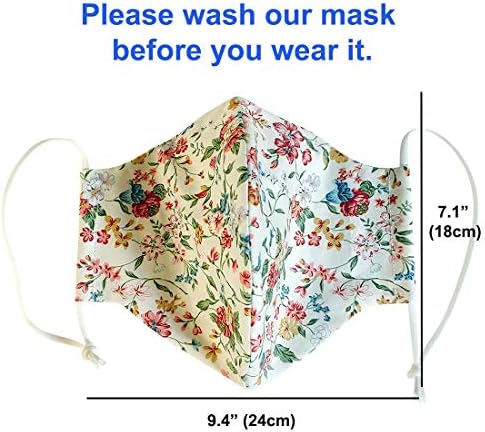 כותנה קוריאני לשימוש חוזר רחיץ מתכוונן מתכת רצועת פנים פה מסכת 2 חבילה שכבה כפולה נגד אבק אופנה חיצוני בד כיסוי