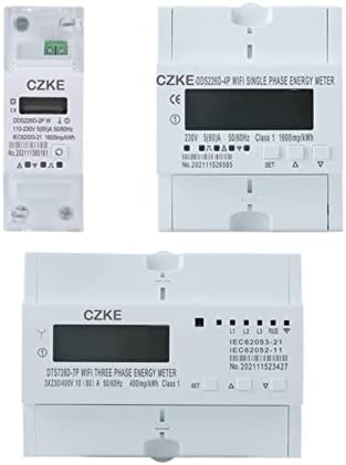 EKSIL שלב יחיד 220V 50/60Hz 65A DIN Rail WiFi WiFi חכם מד אנרגיה צג Monitor KWH Meter Wattmeter