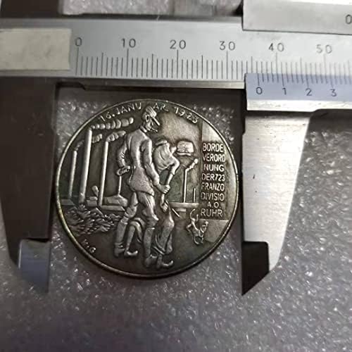 מלאכות עתיקות 1923 מטבעות זיכרון גרמניות עשו כסף ישן דולר כסף עגול מטבעות זרות אוסף עתיק 1040