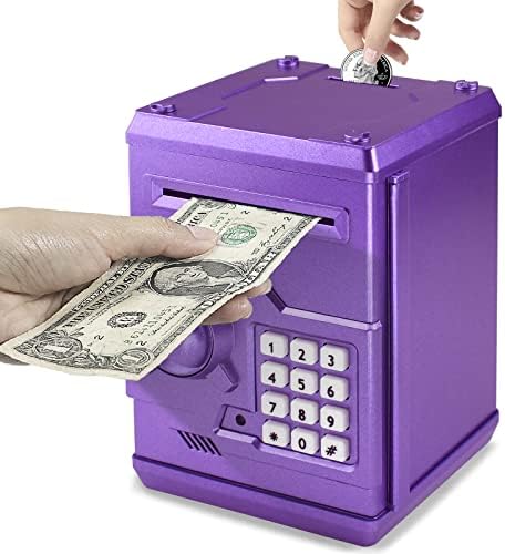 בנקים של חוסאן בנקים צעצוע מתנה נהדר לילדים קוד אלקטרוני בנקס חזירים מיני תיבת בנק מטבע כספומט לילדים.