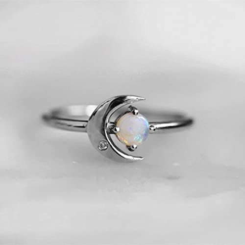 2023 חדש טבעת גבירותיי קישוט טבעת ירח יצירתי זירקון צמיד יהלומי נחמד טבעות