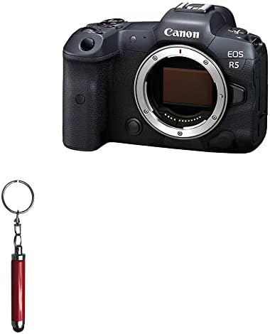 עט חרט בוקס גלוס תואם ל- Canon EOS R5 - חרט קיבולי כדורים, עט מיני חרט עם לולאת מפתחות לקאנון EOS R5 - Ruby