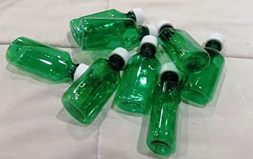 סגלגל סגלגל סגלגל סגלגל ללא BPA בקבוקי תרופות וכובעים ירוקים 4 אונקיה חבילה של 25 כיתה תרופות